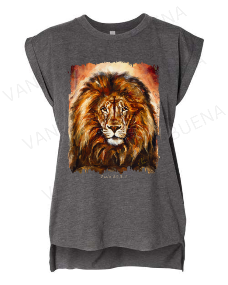 King of Heaven - Glorious Reign - Ladies Rolled Sleeve Muscle T-Shirt