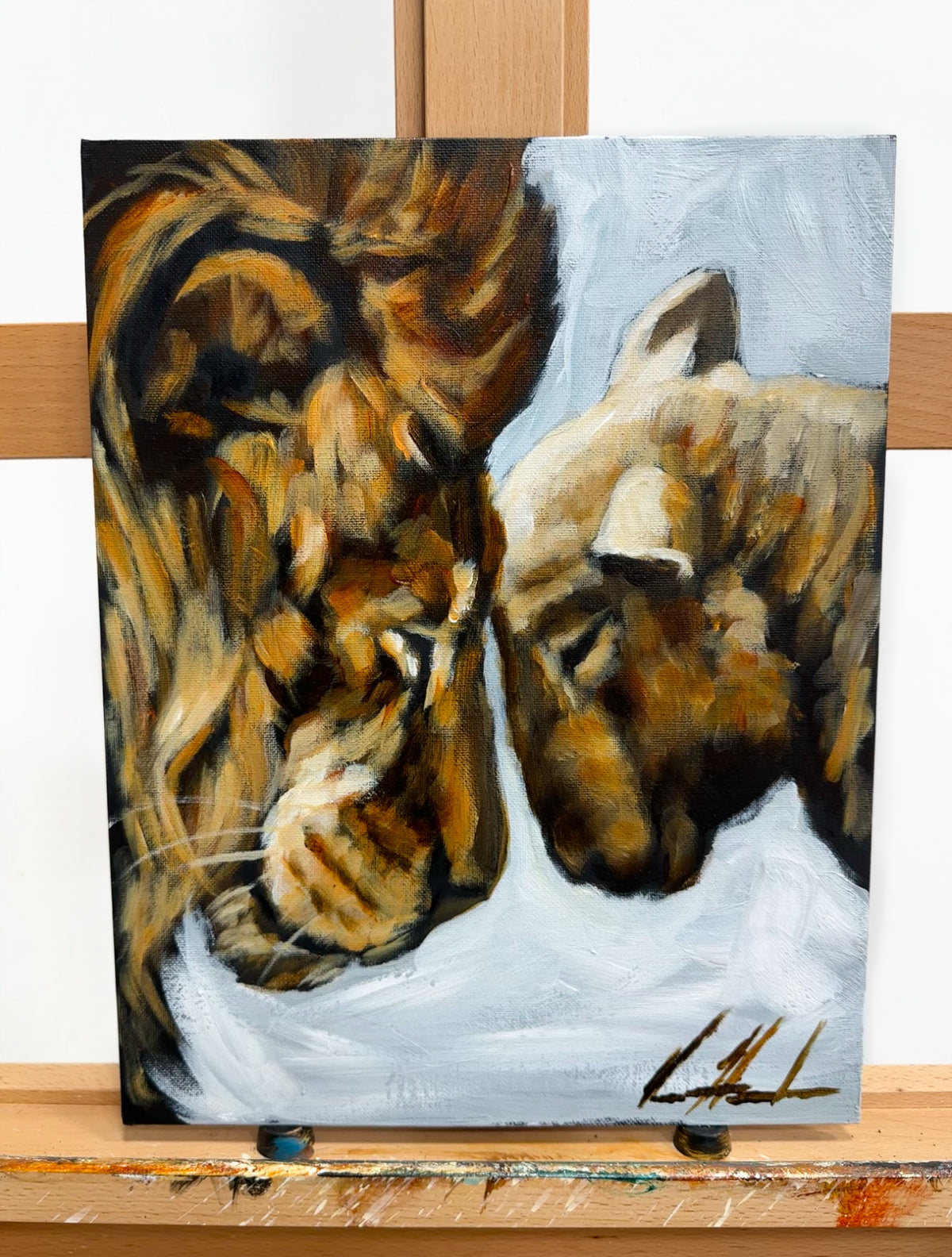 Compassion of a King - 11"X14" Original Acrylic Painting