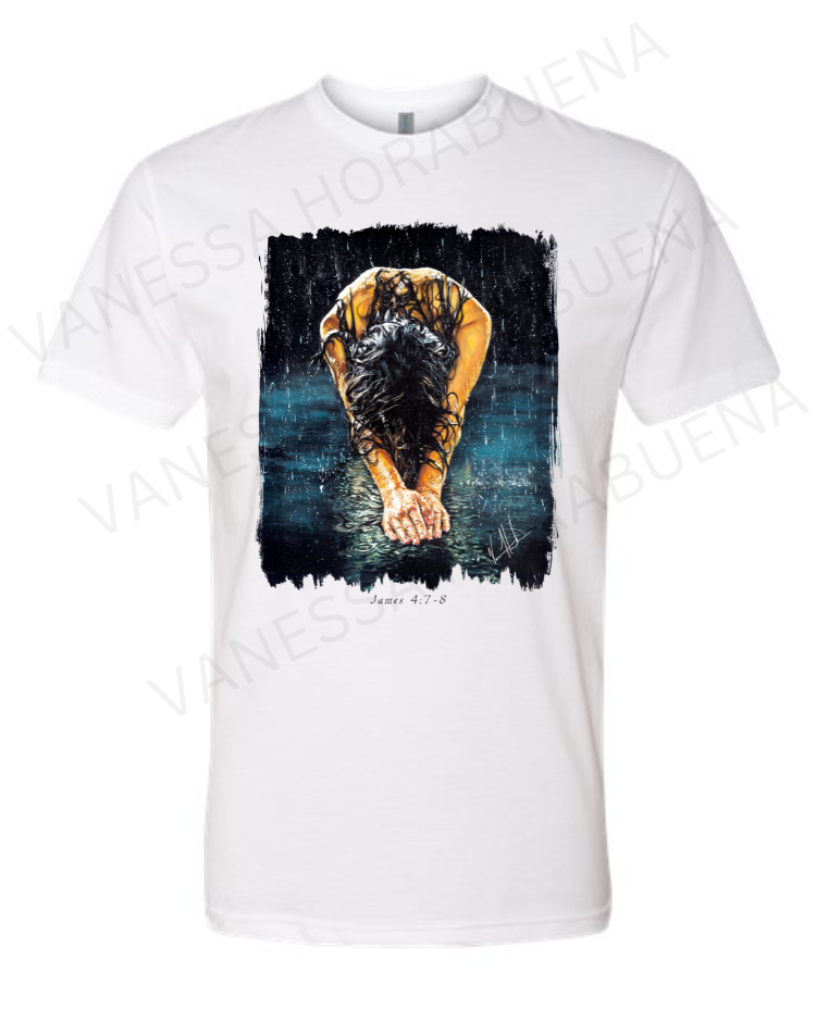 The Art of Surrender - Unisex T-Shirt Vanessa Horabuena Short Sleeve White Small