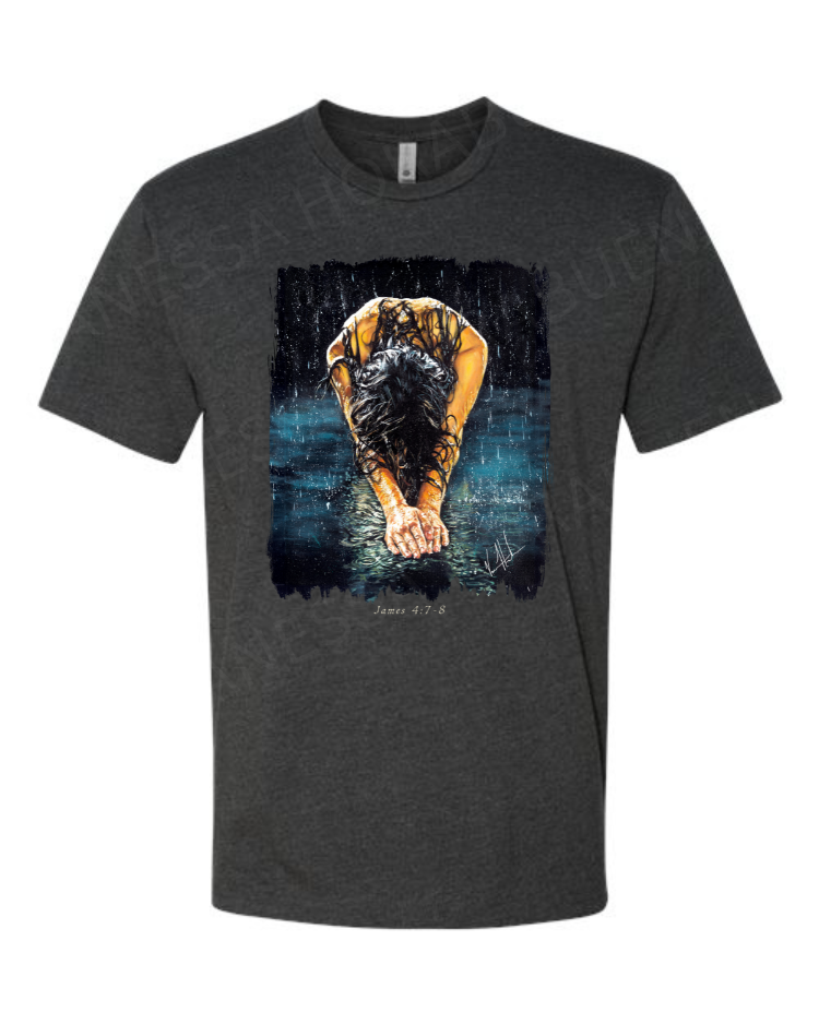 The Art of Surrender - Unisex T-Shirt Vanessa Horabuena Short Sleeve Charcoal Small