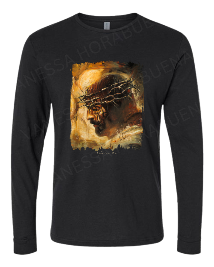 King of Glory - Unisex T-Shirt Vanessa Horabuena Long Sleeve Black Small