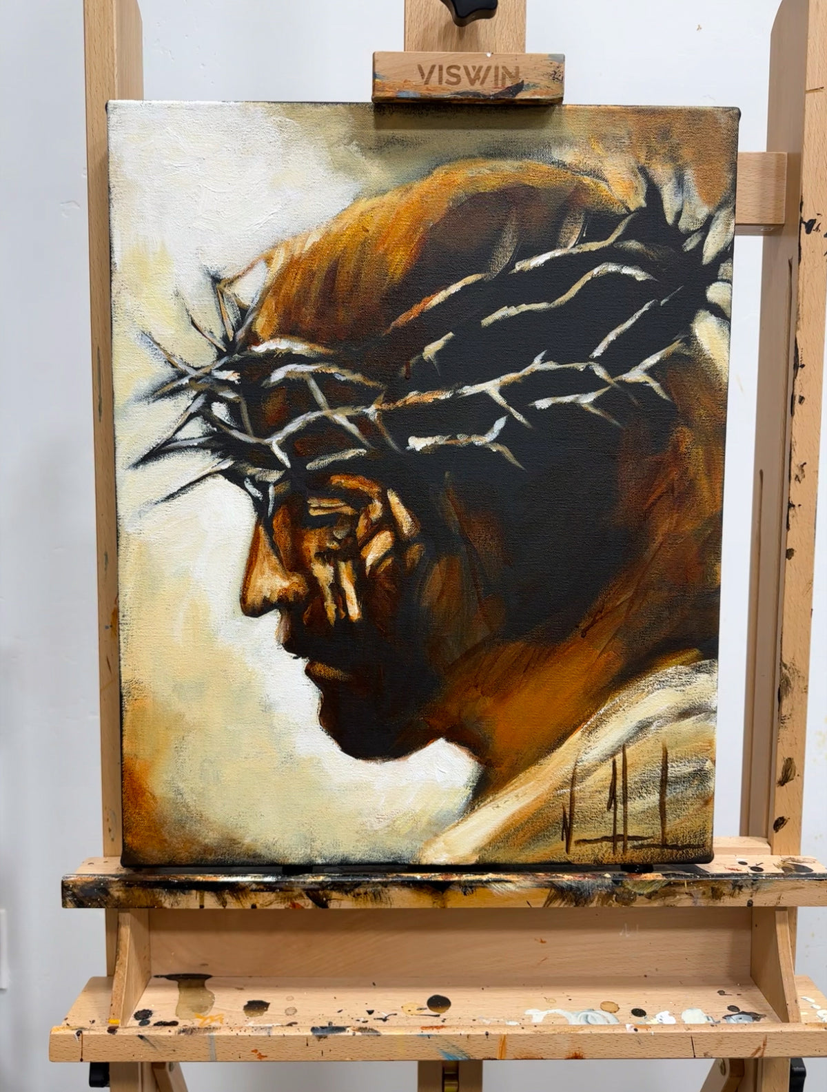 King of Glory - 16”x20” Original Acrylic Painting