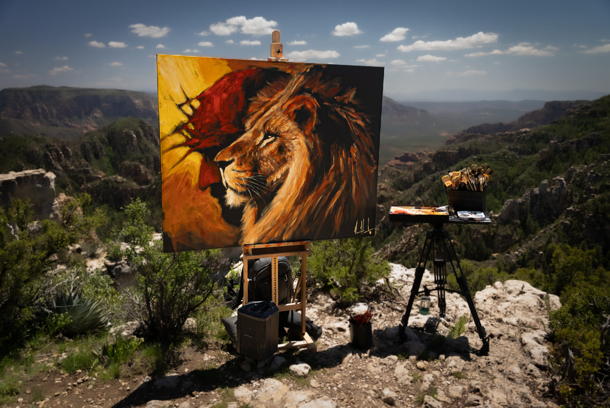 The Lion of Judah - 48”x60” Original Acrylic Painting