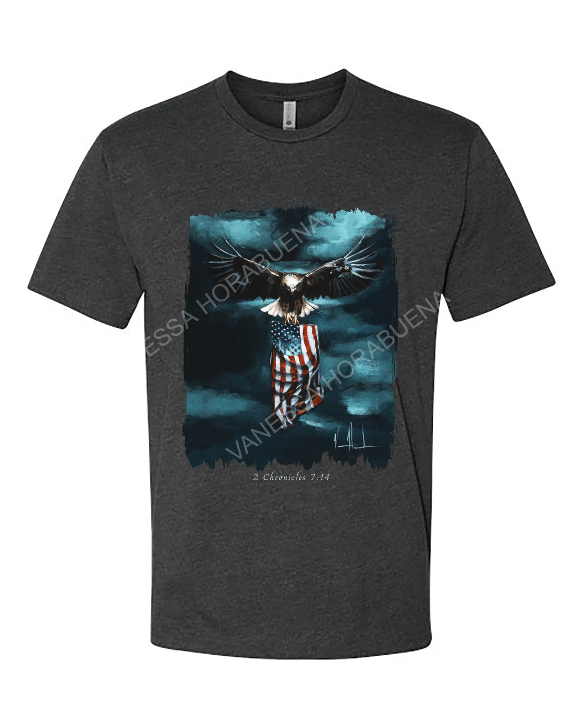 Revive Our Nation - Unisex T-Shirt Vanessa Horabuena Short Sleeve Charcoal Small