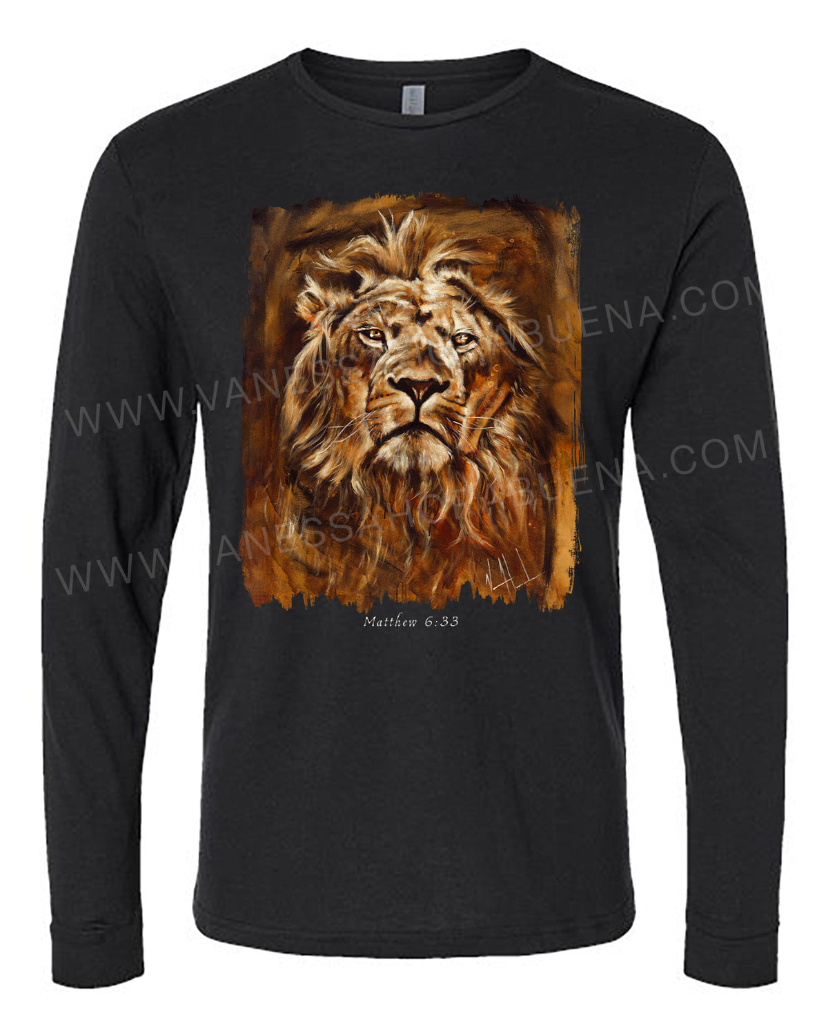 Eternal King - Unisex T-Shirt Vanessa Horabuena Long Sleeve Black Small