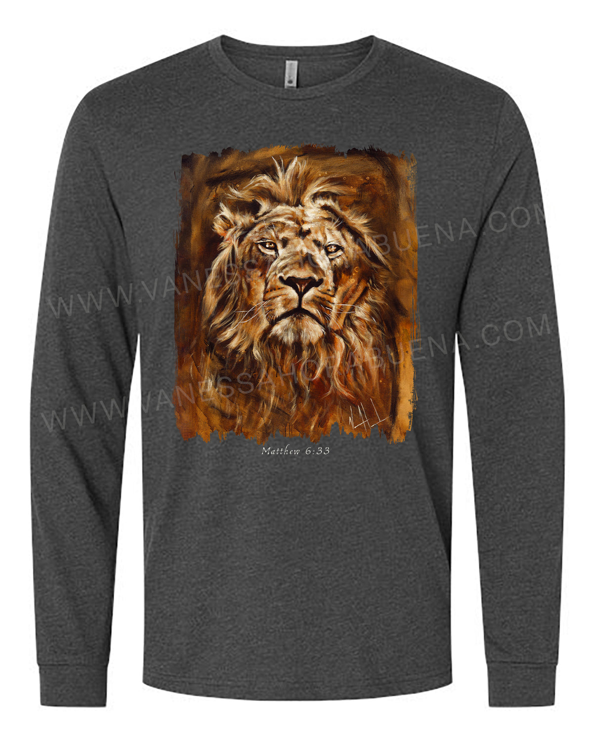 Eternal King - Unisex T-Shirt Vanessa Horabuena Long Sleeve Charcoal Small