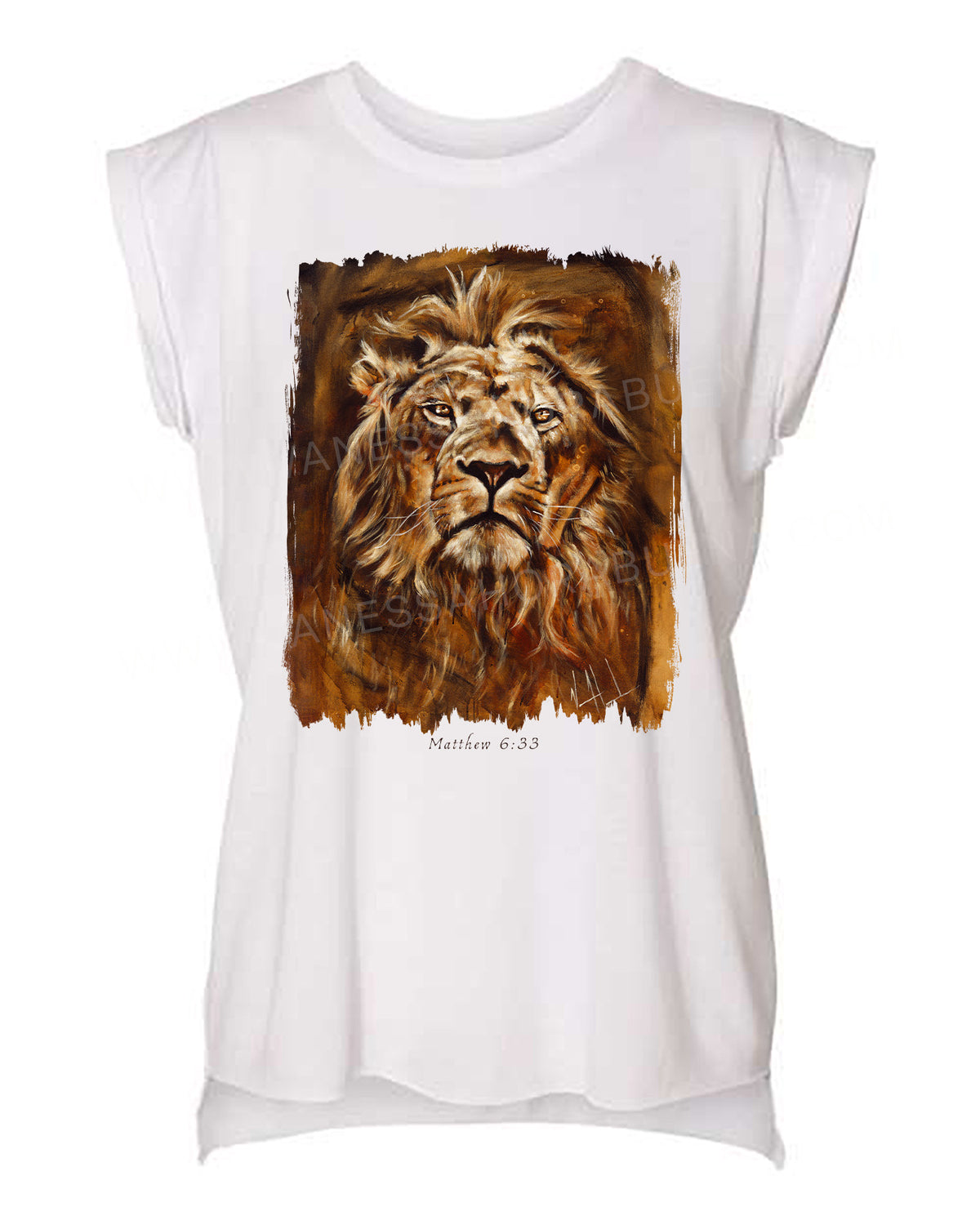 Eternal King - Ladies Rolled Sleeve Muscle T-Shirt