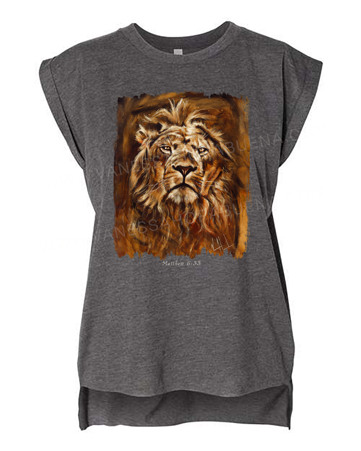 Eternal King - Ladies Rolled Sleeve Muscle T-Shirt