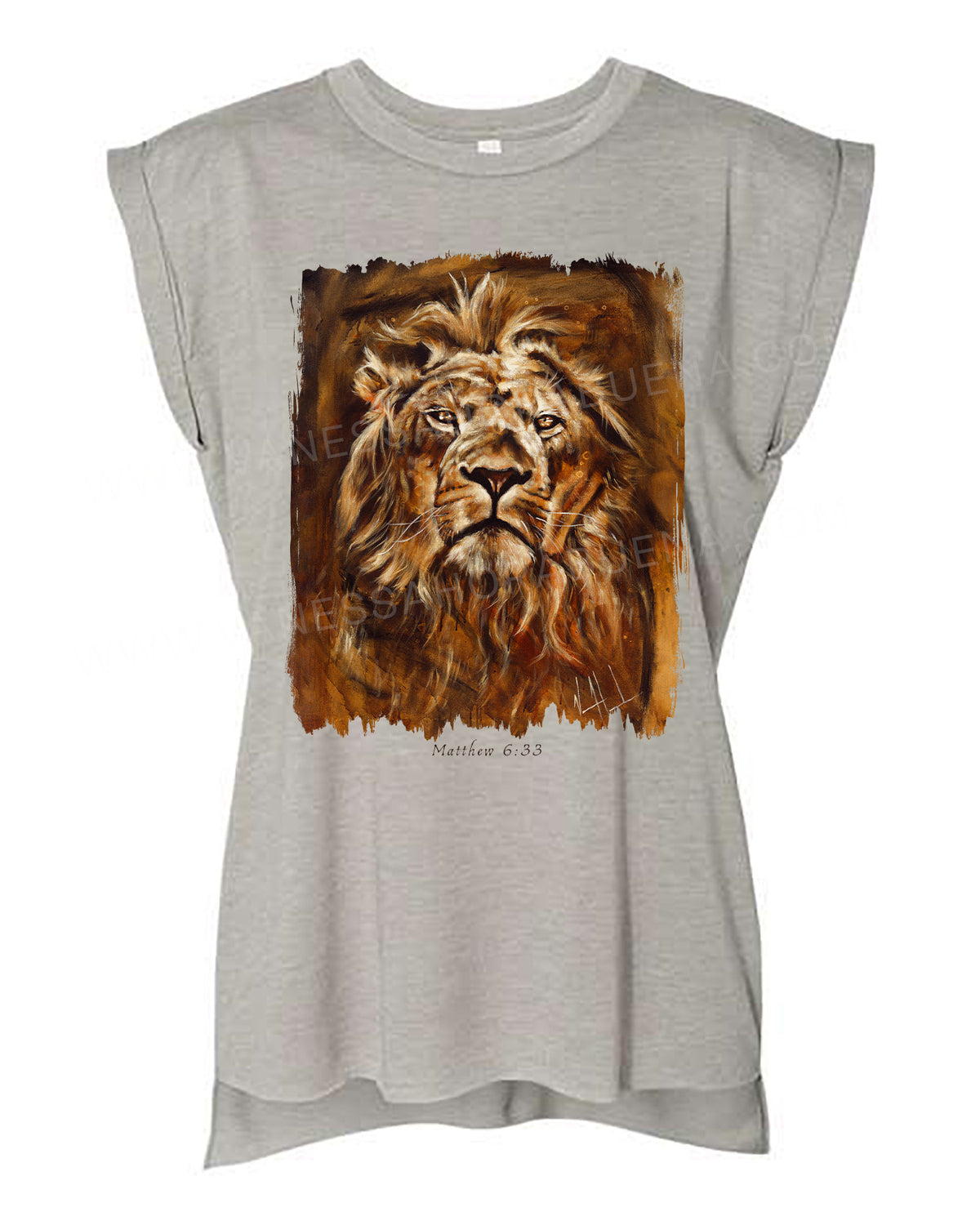 Eternal King - Ladies Rolled Sleeve Muscle T-Shirt