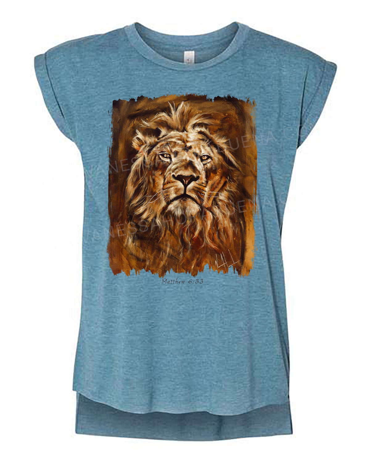 Eternal King - Ladies Rolled Sleeve Muscle T-Shirt