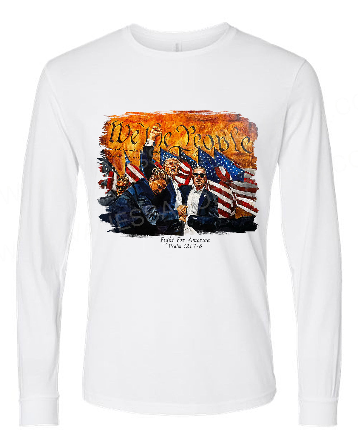 Fight For America - Unisex T-Shirt (Long Sleeve)