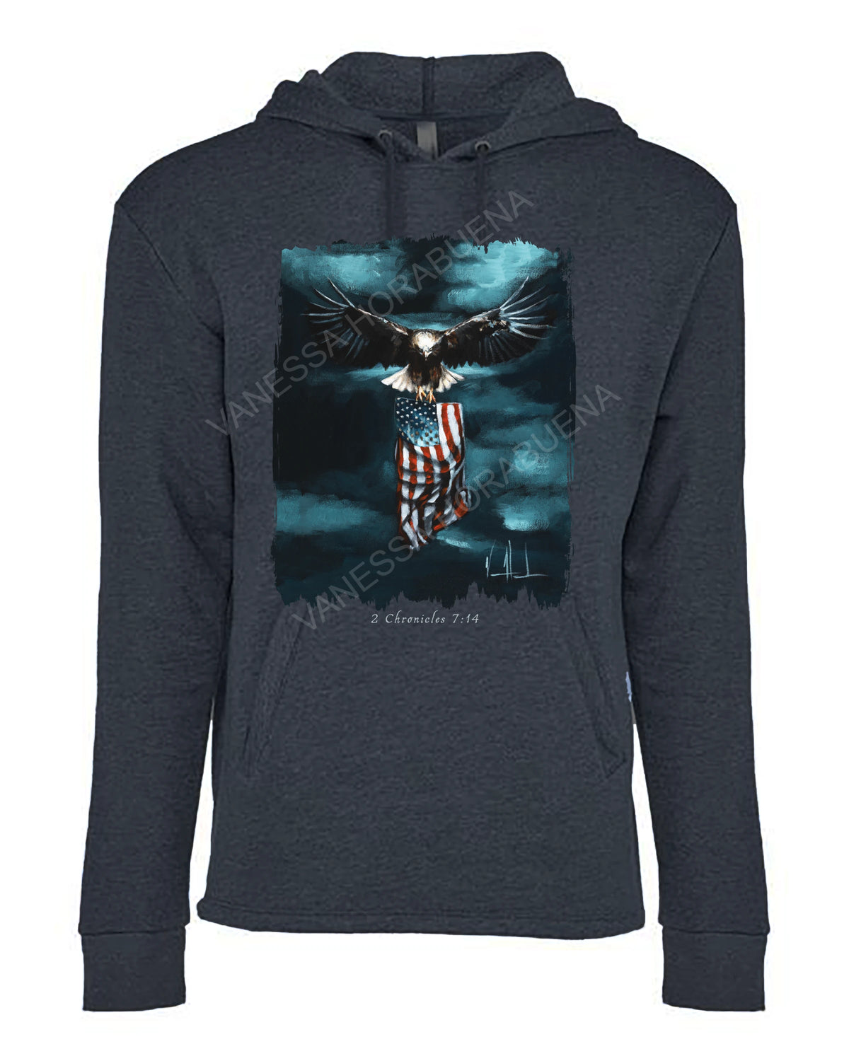 Revive Our Nation - Unisex Hoodie Vanessa Horabuena Midnight Navy Blue Small