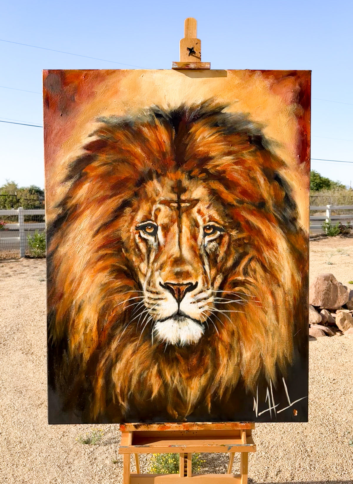 King of Heaven - Glorious Reign - 36”x48” Original Acrylic Painting