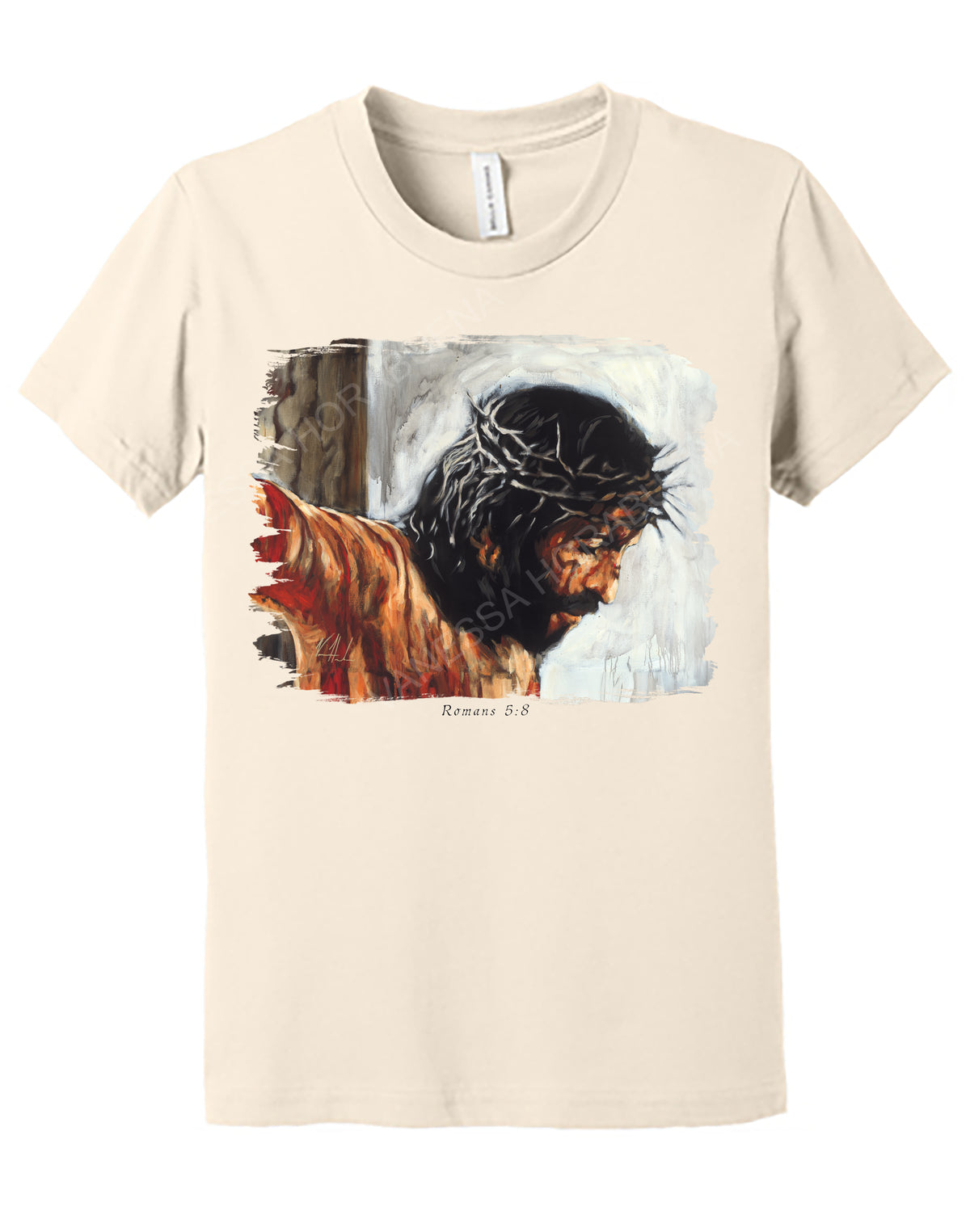 By His Wounds We Are Healed (White Background) - Kids T-Shirt