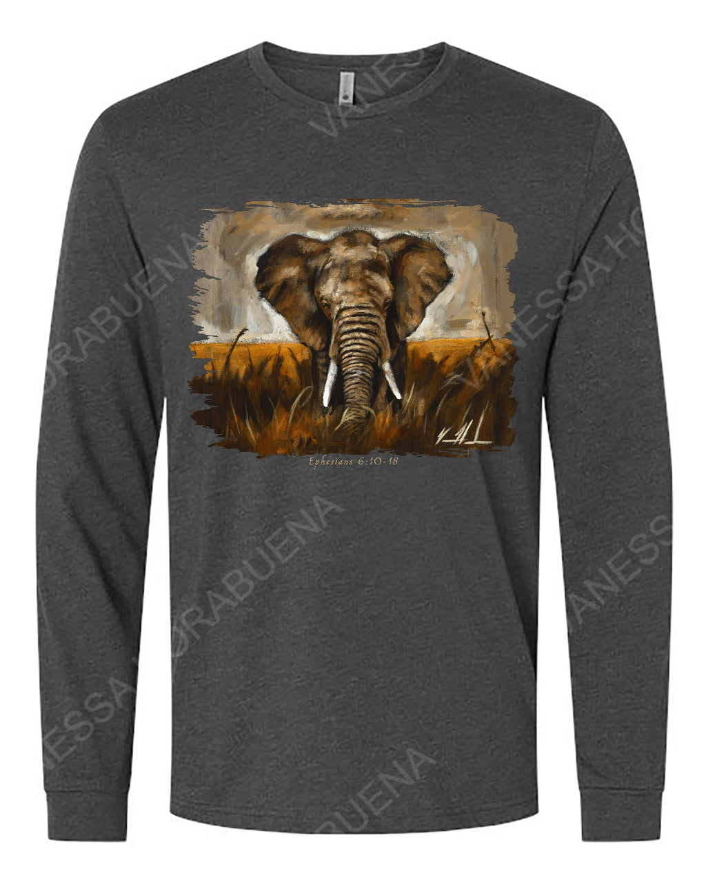 Stand Your Ground - Unisex T-Shirt Vanessa Horabuena Long Sleeve Charcoal Small