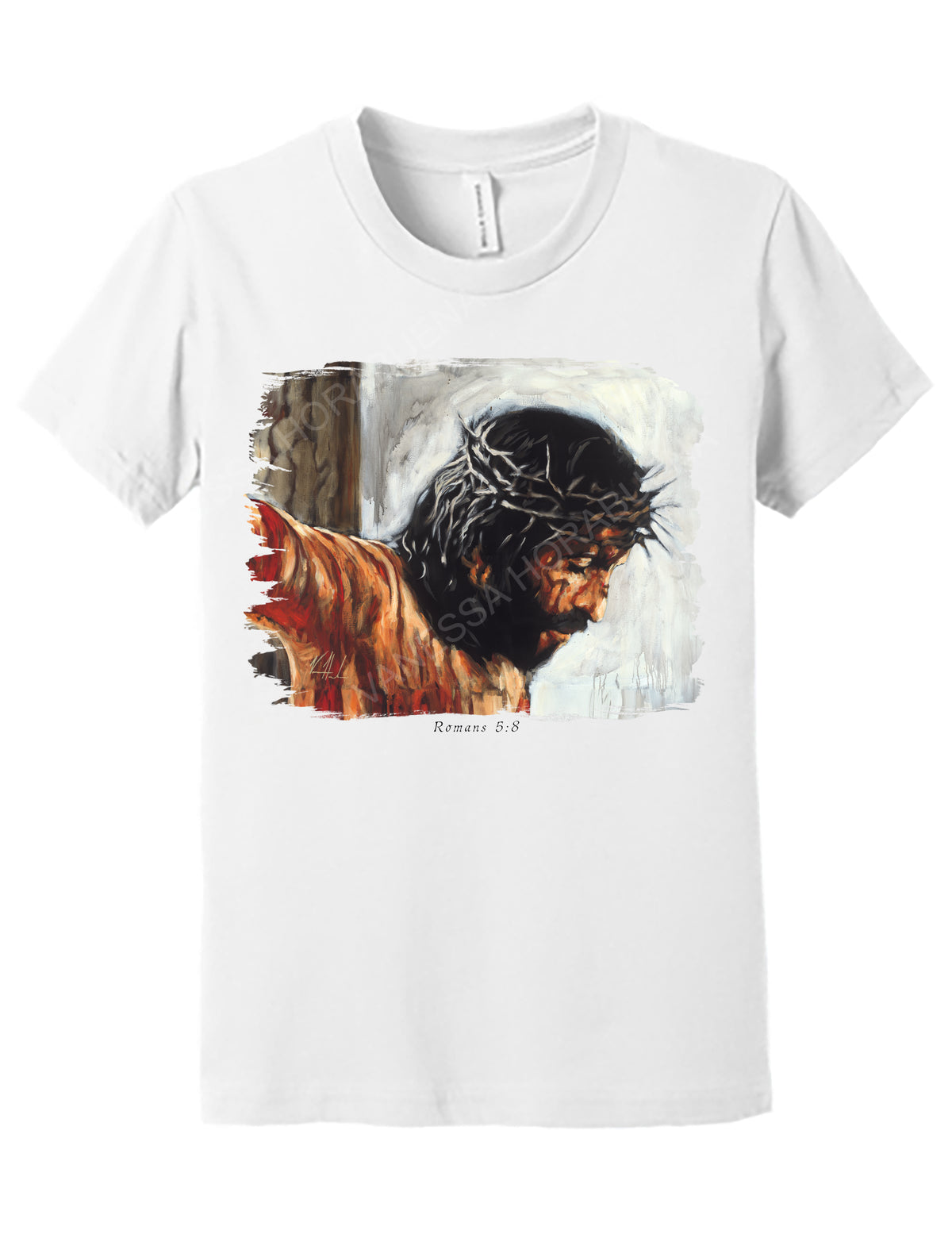 By His Wounds We Are Healed (White Background) - Kids T-Shirt Vanessa Horabuena Kids White Small