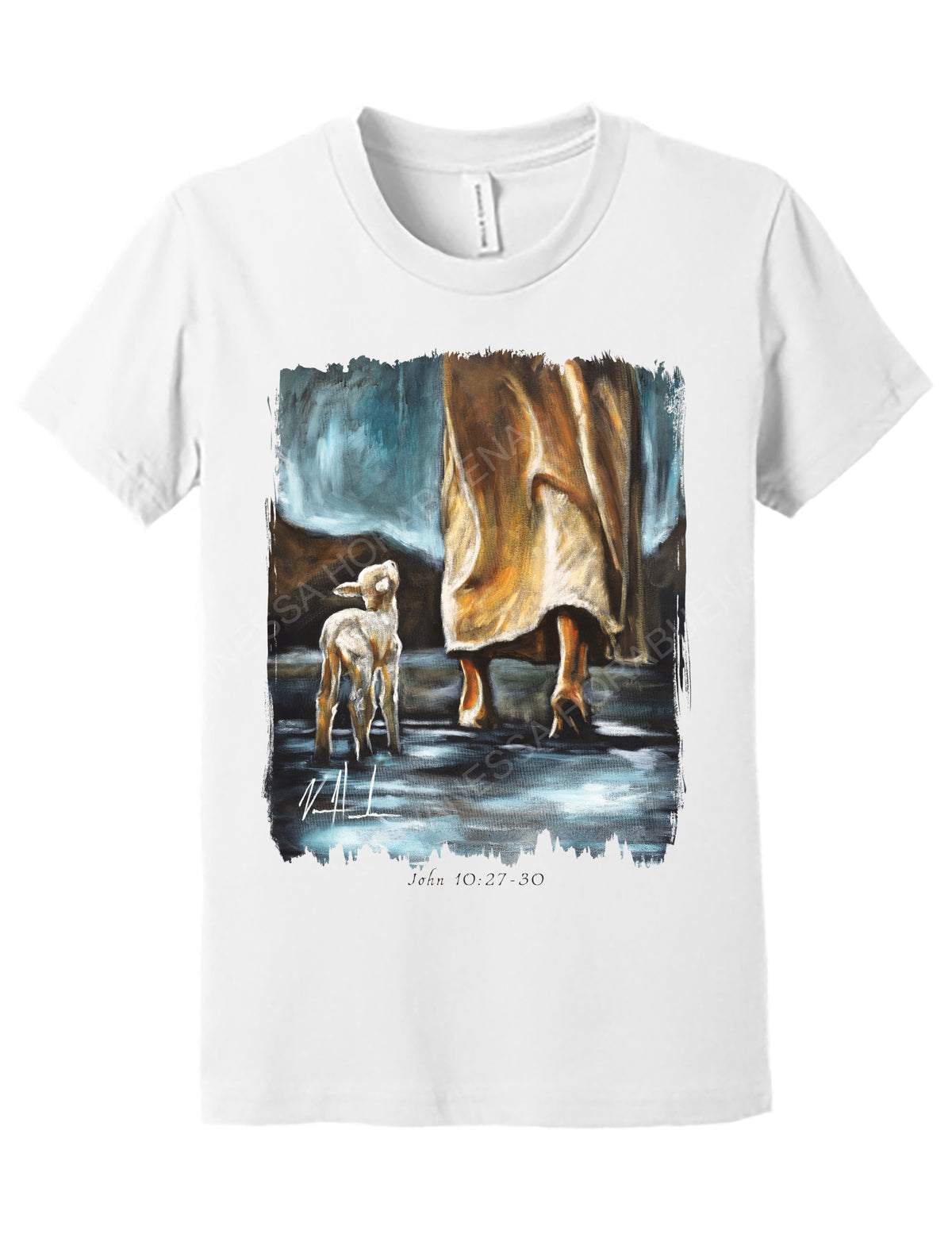 My Sheep Listen To My Voice - Kids T-Shirt Vanessa Horabuena Kids White Small