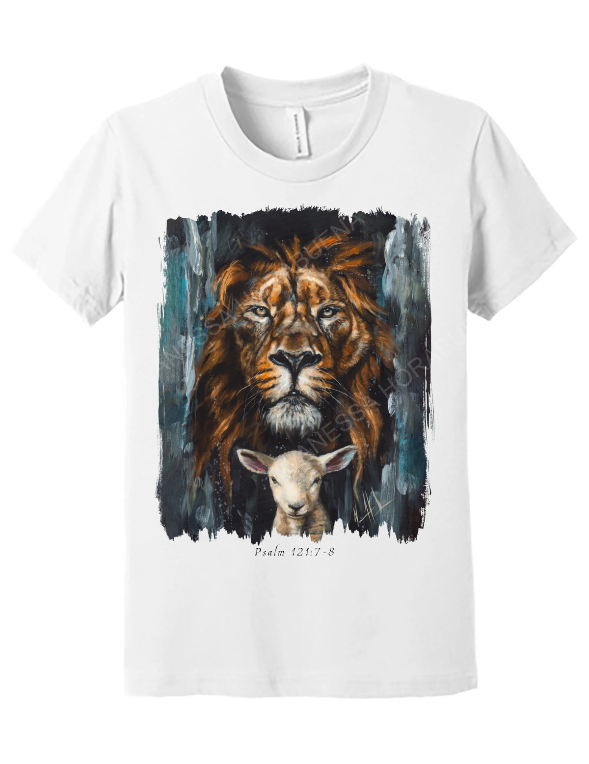 The Lion and Lamb Passover - Kids T-Shirt Vanessa Horabuena Kids White Small