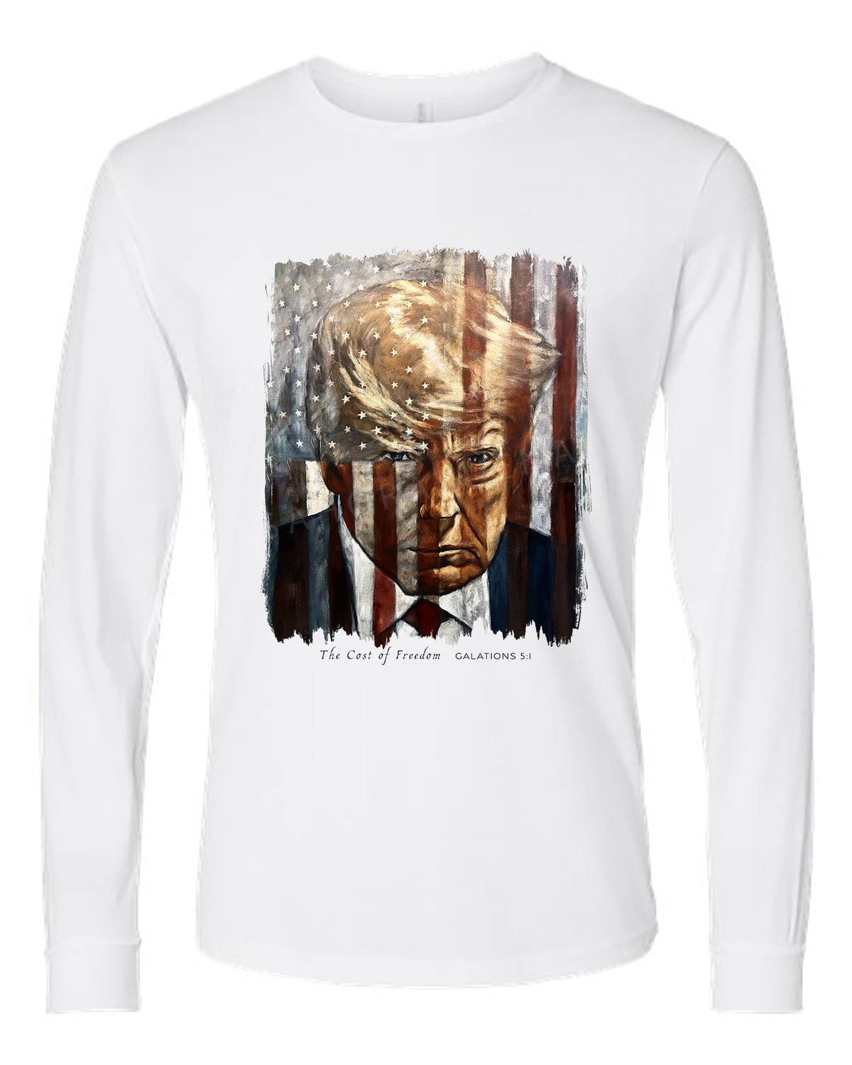 The Cost of Freedom - Unisex T-Shirt Vanessa Horabuena Long Sleeve White Small