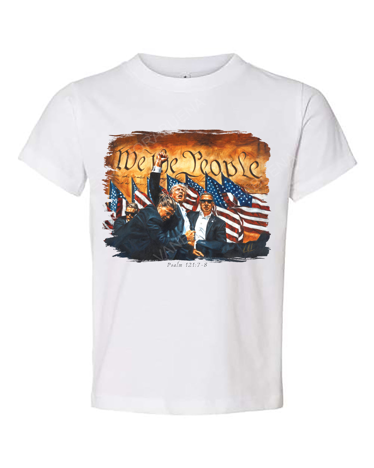 Fight For America - Kids T-Shirt Vanessa Horabuena Kids White 2T