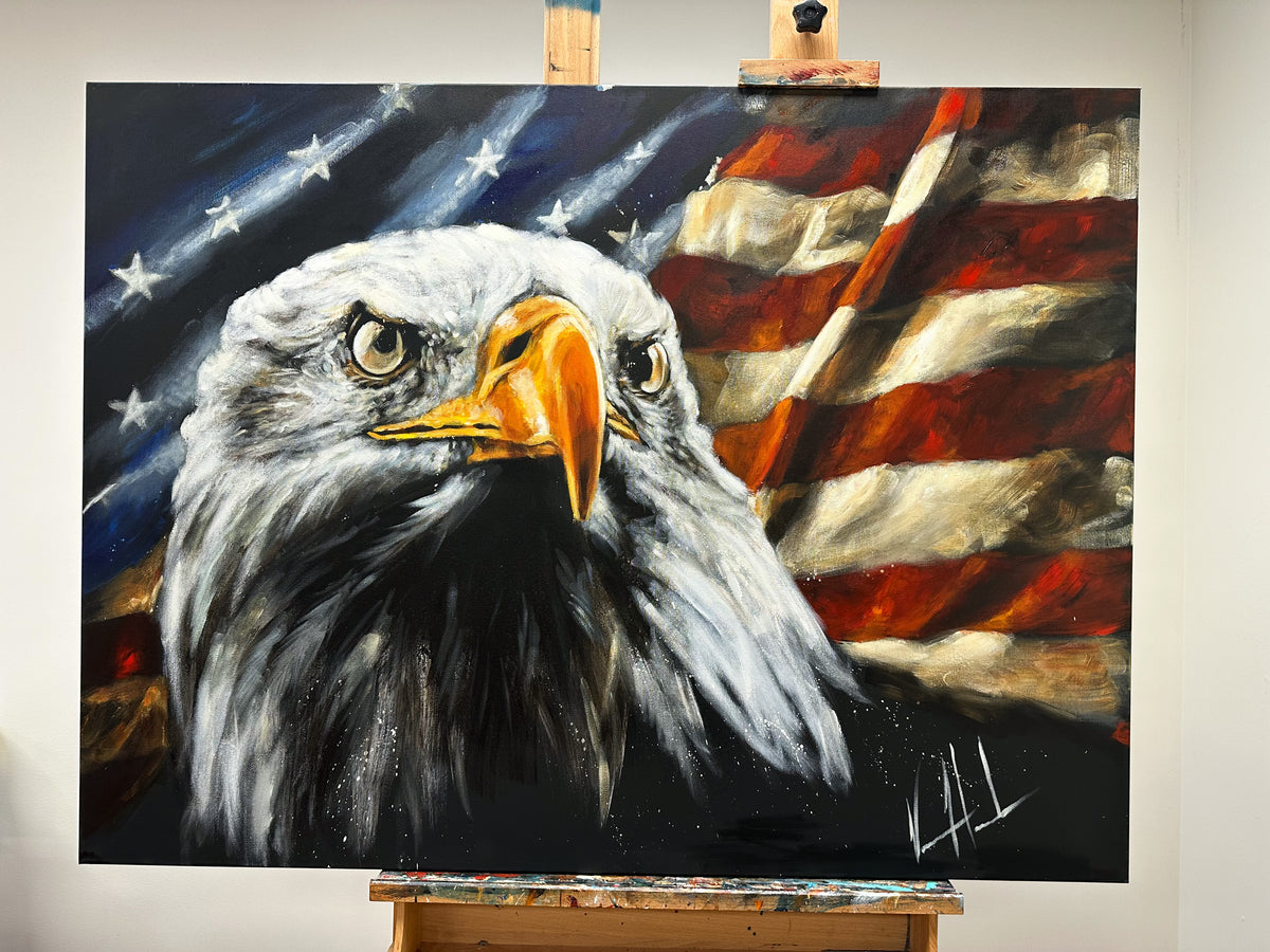 The Fight for Freedom - 36”x48” Original Acrylic Painting